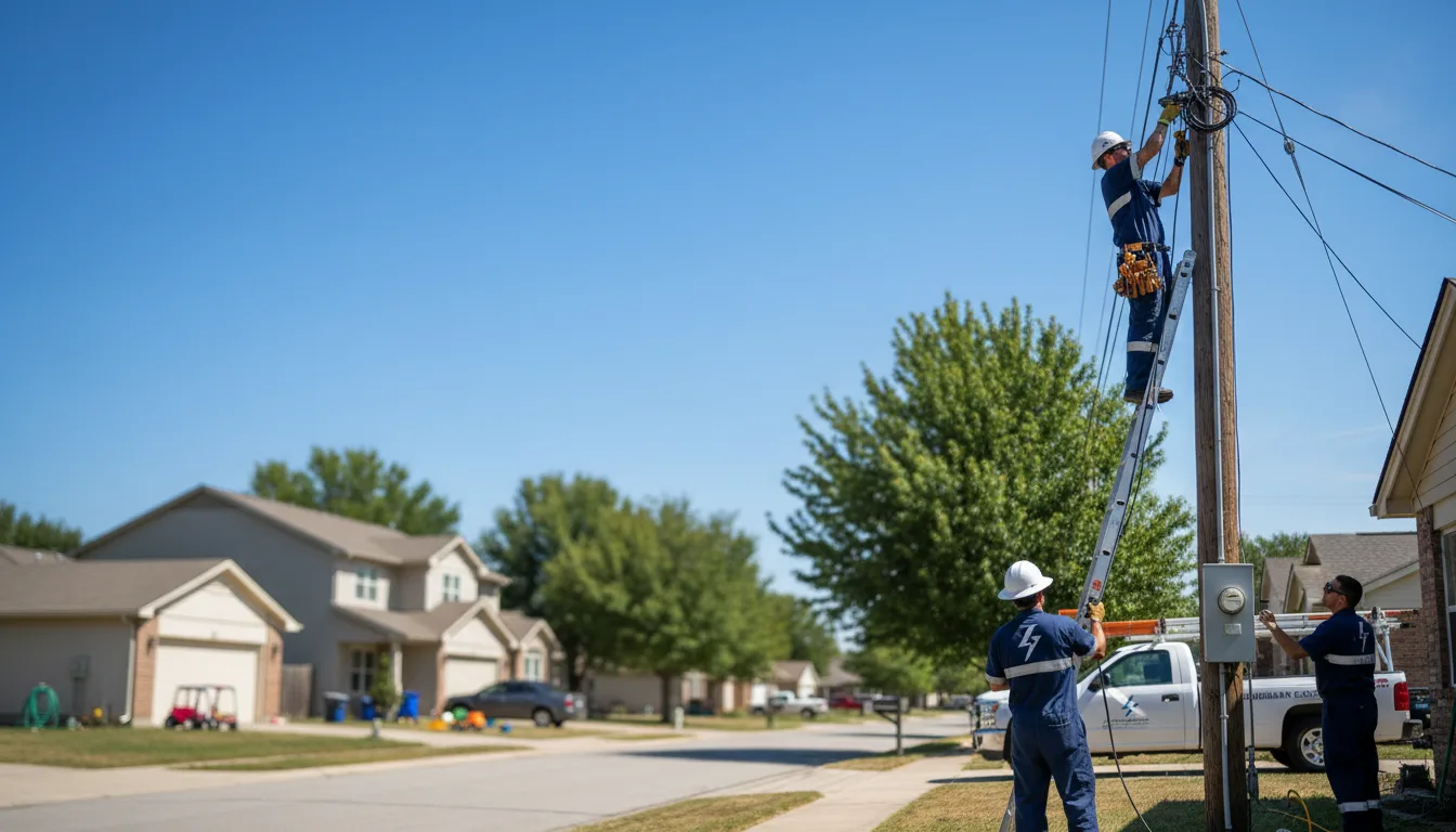 Residential electrician providing installation services in Sylvania, AL